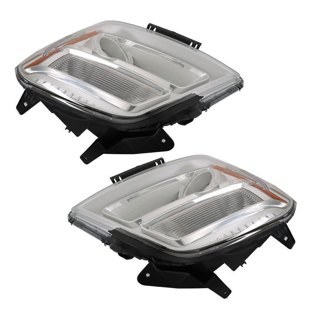 Left+Right Headlight Fit For 2016-2017 GMC Terrain SLE SL SLT Halogen