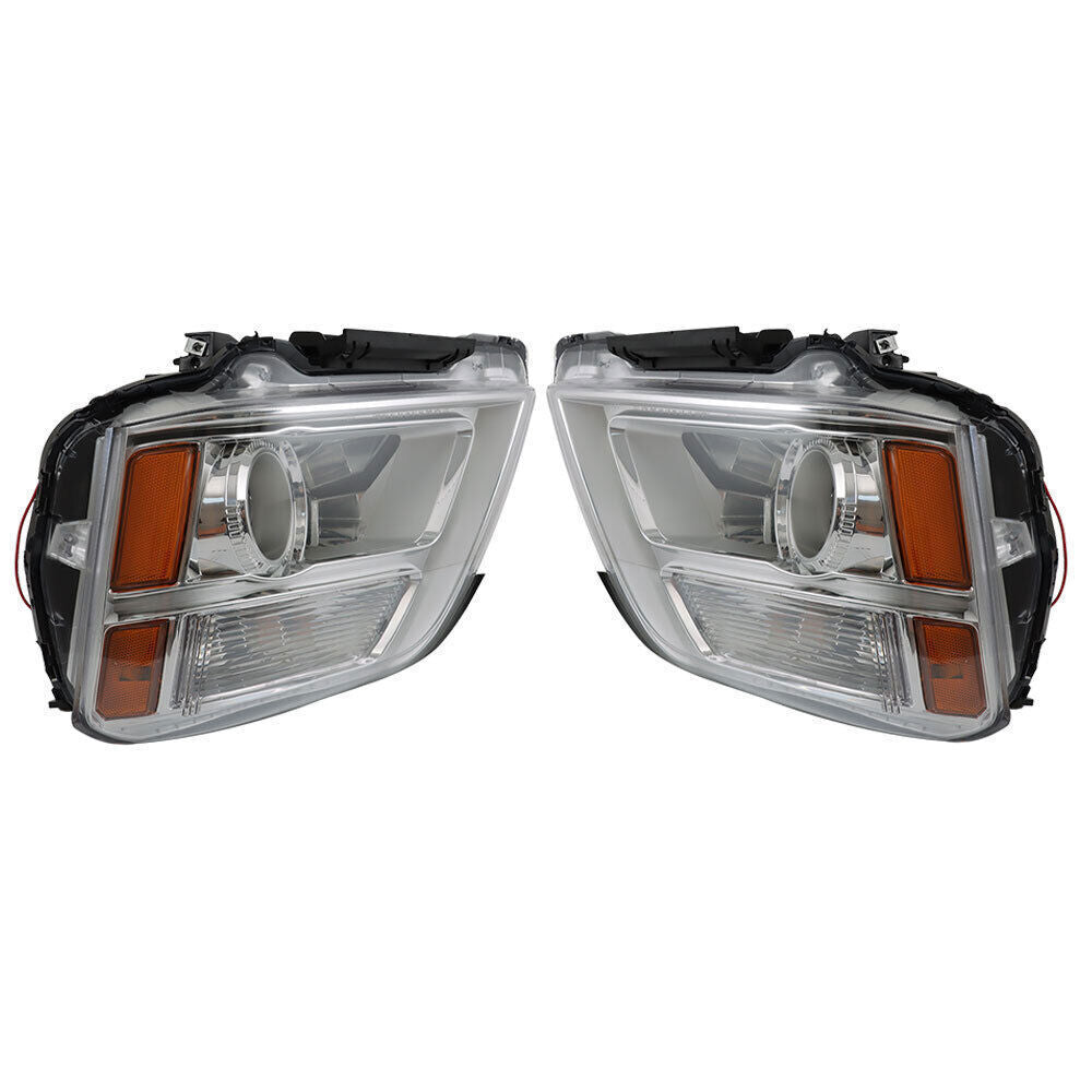 Left+Right Headlight Fit For 2016-2017 GMC Terrain SLE SL SLT Halogen