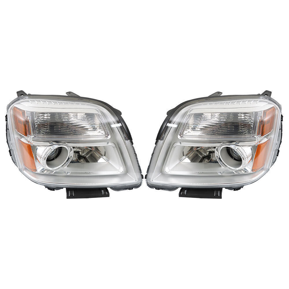 Left+Right Headlight Fit For 2016-2017 GMC Terrain SLE SL SLT Halogen