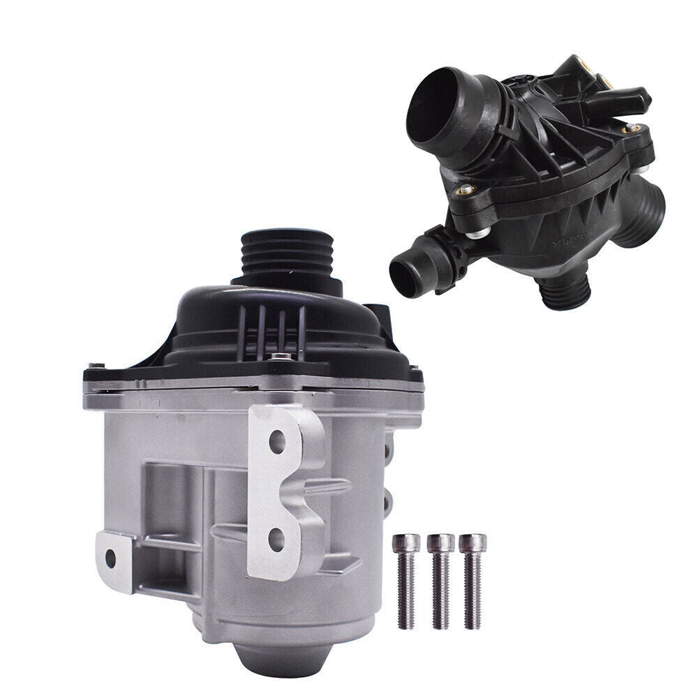 Electric Engine Water Pump w/Thermostat For 2011-2014 BMW X5 3.0L