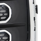 Front Upper Bumper Cover + Front Bumper Grille For 2013-2016 GMC Acadia