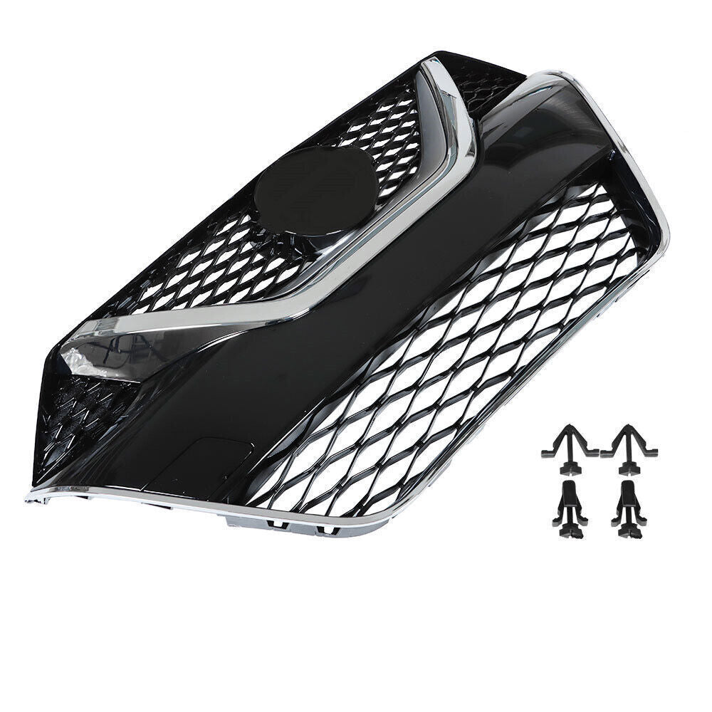 Front Bumper Grille For 2016-2017 Nissan Maxima Chrome Black Grill Kit