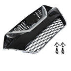 Front Bumper Grille For 2016-2017 Nissan Maxima Chrome Black Grill Kit