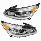 LH+RH Headlight For 2016-2017 Honda Accord EX/EX-L/Sport Sedan W/LED DRL