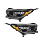 Left+Right Headlights For 2017-2022 Honda CRV CR-V Halogen Black Housing