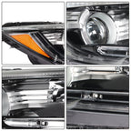 Left+Right Headlights For 2017-2022 Honda CRV CR-V Halogen Black Housing