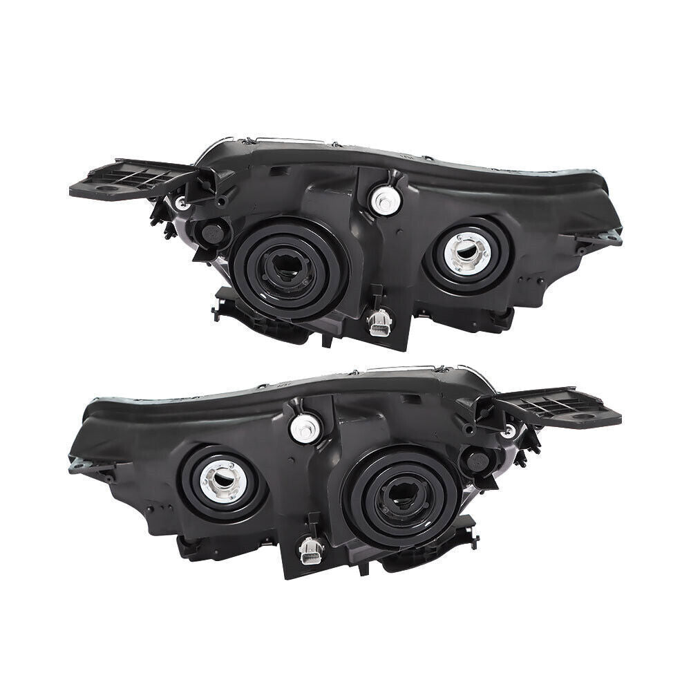 Left+Right Headlights For 2017-2022 Honda CRV CR-V Halogen Black Housing