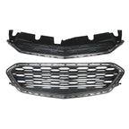 Front Upper Lower Grille Grill Set For Chevrolet Equinox 2016-2017