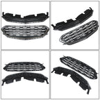 Front Upper Lower Grille Grill Set For Chevrolet Equinox 2016-2017