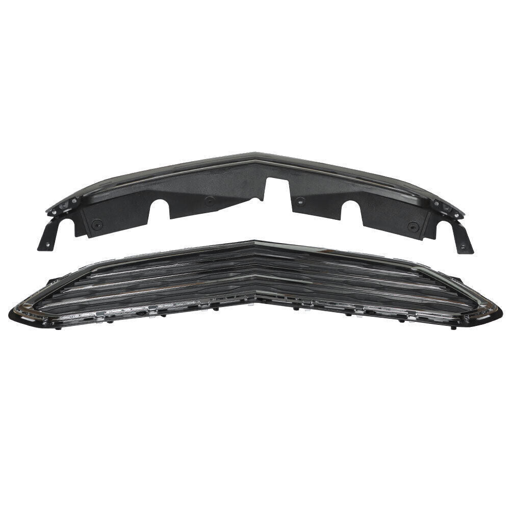Front Upper Lower Grille Grill Set For Chevrolet Equinox 2016-2017