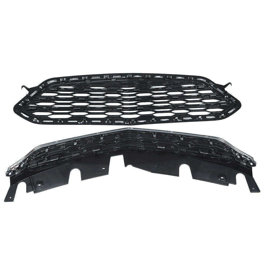 Front Upper Lower Grille Grill Set For Chevrolet Equinox 2016-2017