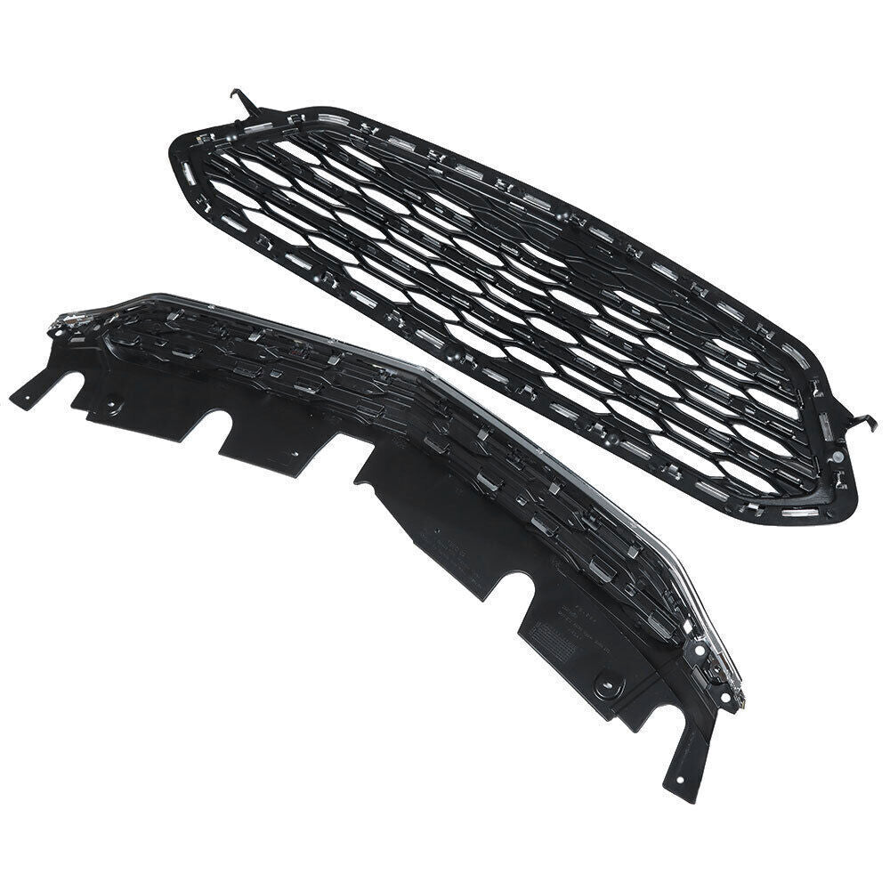 Front Upper Lower Grille Grill Set For Chevrolet Equinox 2016-2017