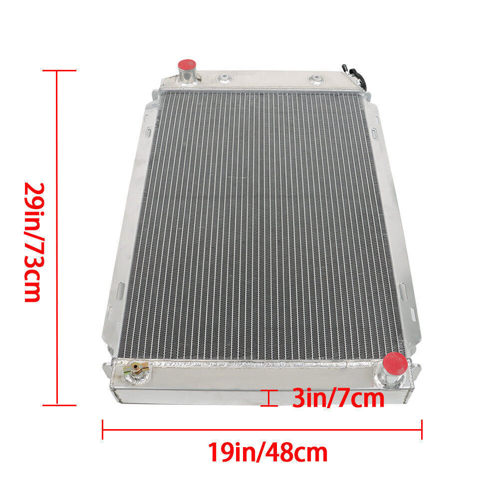 Racing Radiator 3 Row Full Aluminum For 1979-1993 Ford Mustang GT/LX V6