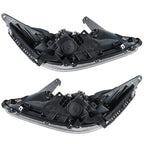 Headlights Headlamps Halogen For 2013-2015 Honda Accord Black Right Left