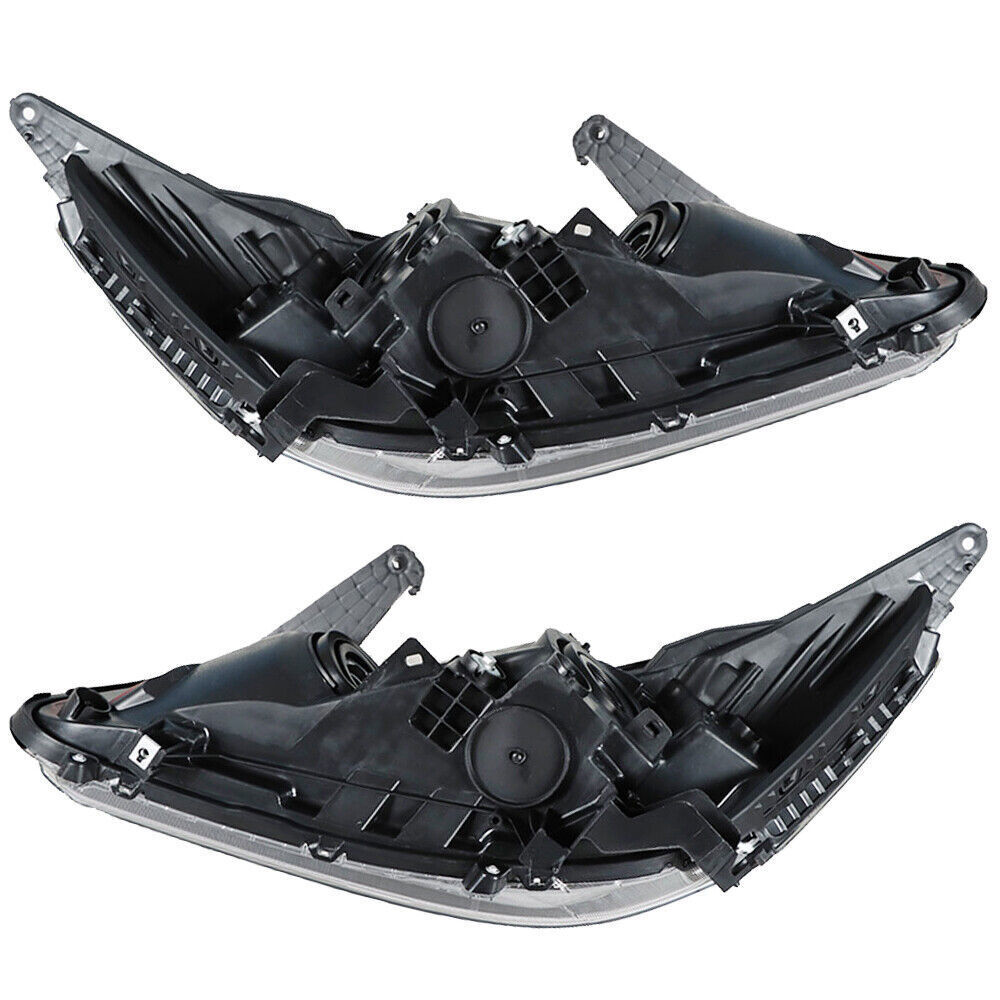 Headlights Headlamps Halogen For 2013-2015 Honda Accord Black Right Left