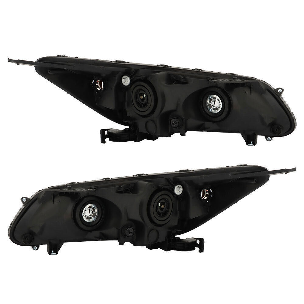 Headlights Headlamps Halogen For 2013-2015 Honda Accord Black Right Left