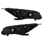 Headlights Headlamps Halogen For 2013-2015 Honda Accord Black Right Left