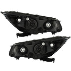 Headlights Headlamps Halogen For 2013-2015 Honda Accord Black Right Left