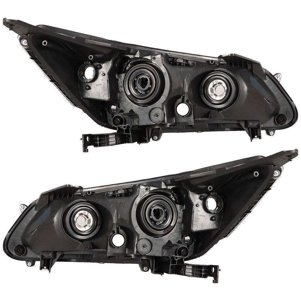 Headlights Headlamps Halogen For 2013-2015 Honda Accord Black Right Left