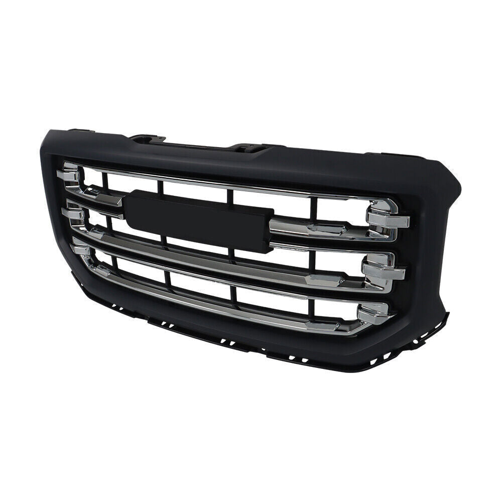 Front Grille Chrome Plating Black Gray For 2016-18 2019 Gmc Sierra 1500
