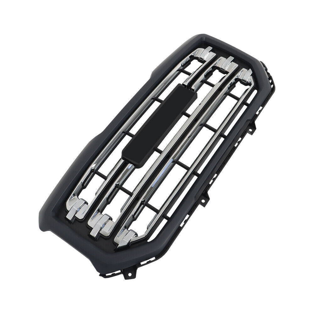 Front Grille Chrome Plating Black Gray For 2016-18 2019 Gmc Sierra 1500