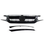 Front Hood Grill Grille Eyelid For 2016-2018 Honda Civic Coupe Sedan