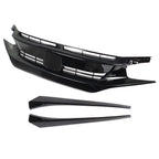 Front Hood Grill Grille Eyelid For 2016-2018 Honda Civic Coupe Sedan