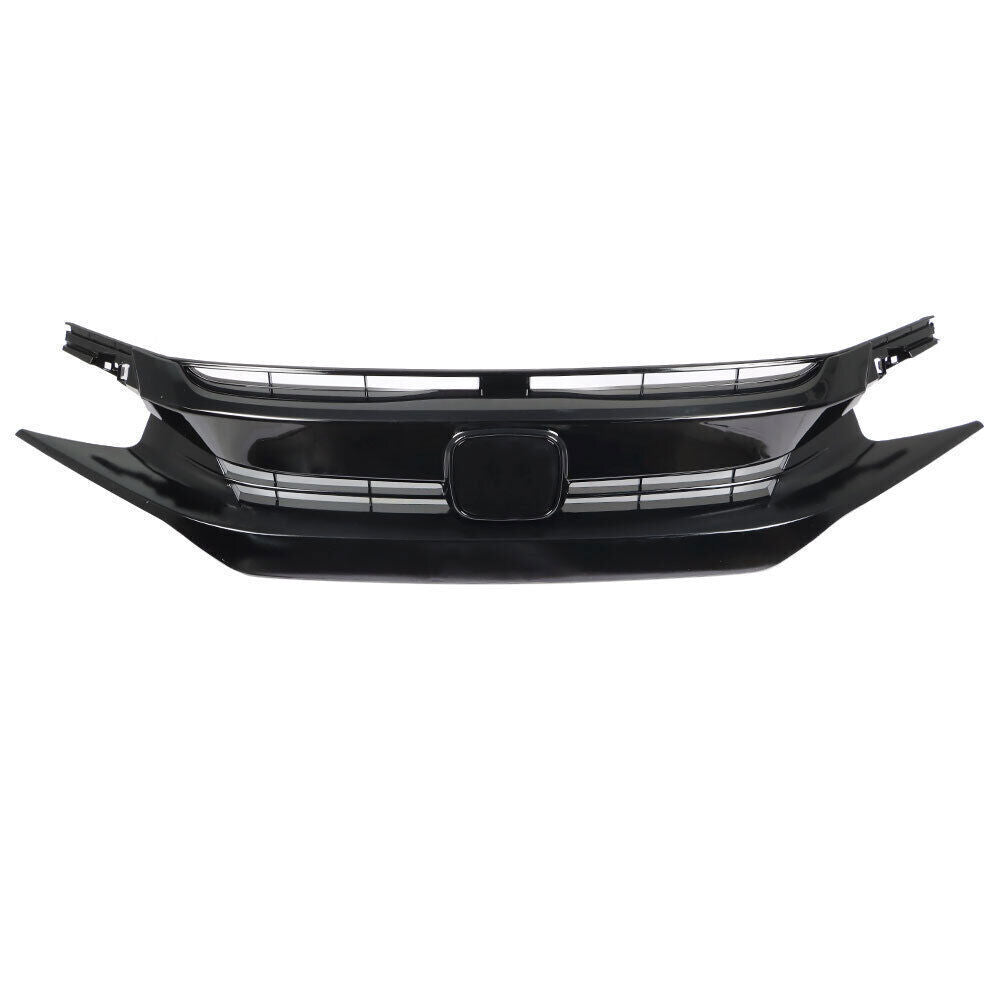 Front Hood Grill Grille Eyelid For 2016-2018 Honda Civic Coupe Sedan