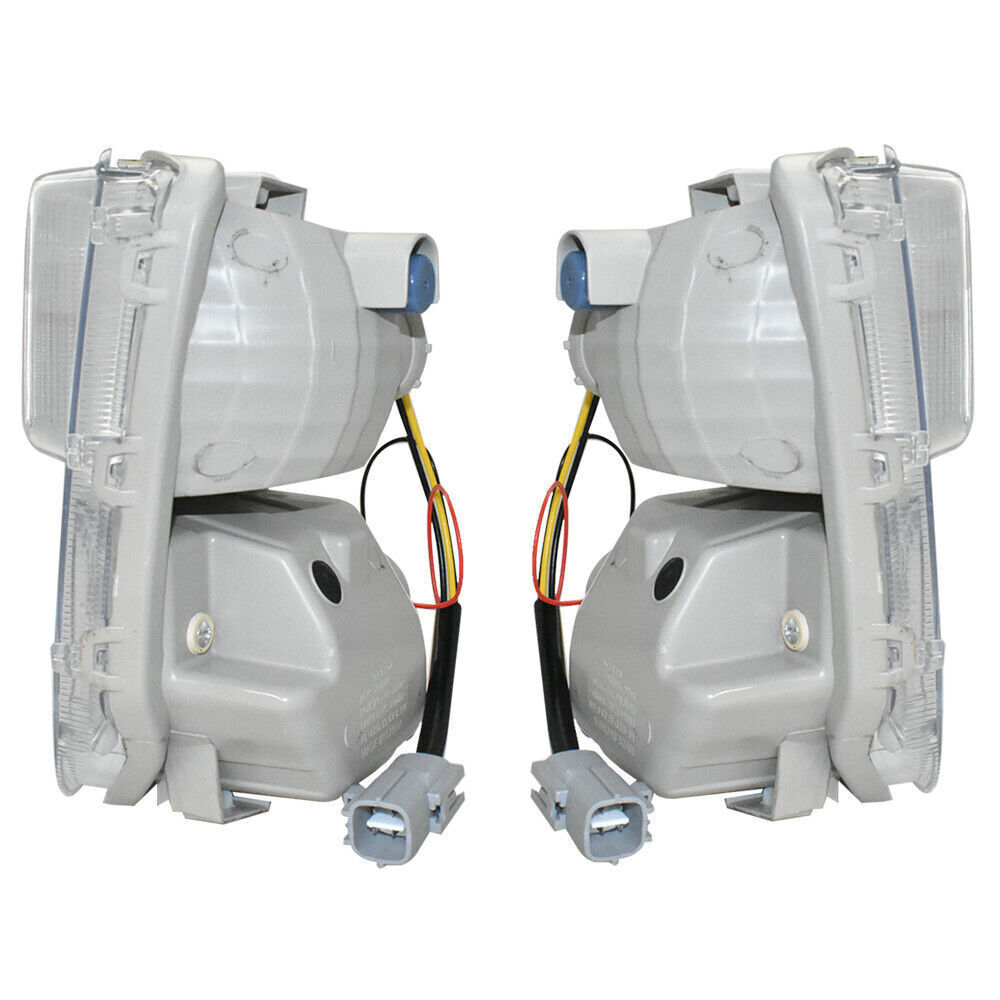 Left and Right Fog Lights Fit For 2012-2015 Toyota Prius Clear LED DRL