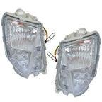 Left and Right Fog Lights Fit For 2012-2015 Toyota Prius Clear LED DRL