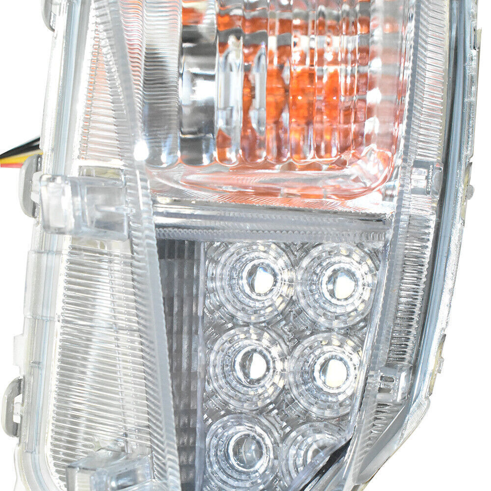 Left and Right Fog Lights Fit For 2012-2015 Toyota Prius Clear LED DRL