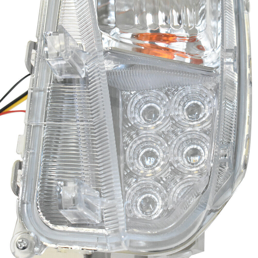 Left and Right Fog Lights Fit For 2012-2015 Toyota Prius Clear LED DRL