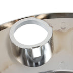 Chrome Pair Front Wheel Covers Hub Axle Semi Plastic ABS 33mm Nut Covers