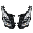 Right+Left Headlight For 2013-2018 Cadillac ATS Halogen Chrome Housing