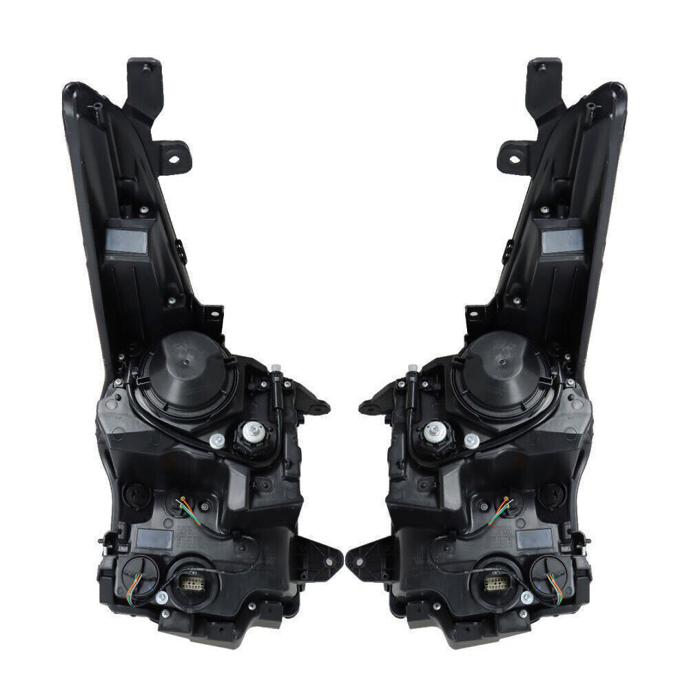 Right+Left Headlight For 2013-2018 Cadillac ATS Halogen Chrome Housing