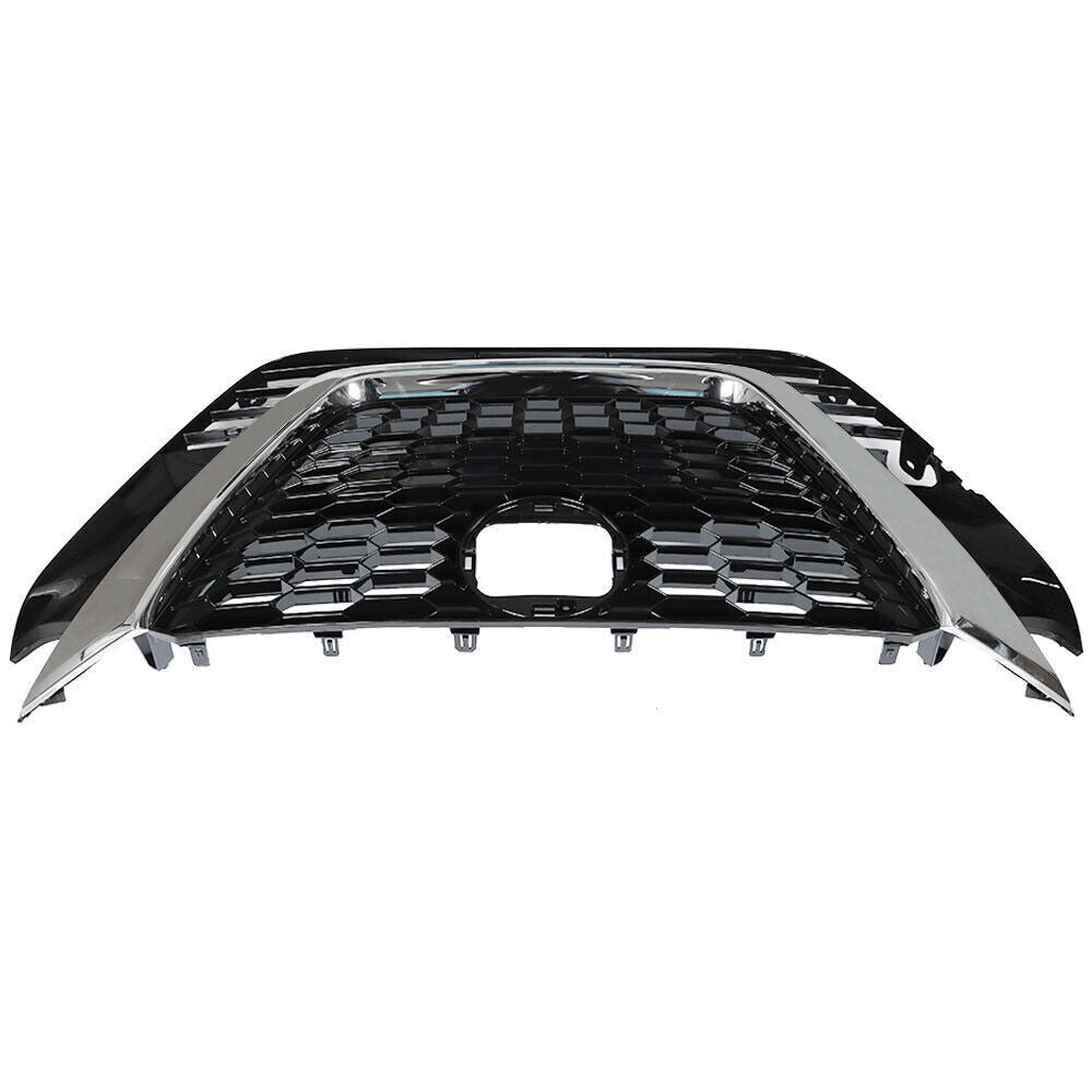 Front Upper Grill For 2019-2021 Nissan Altima Chrome Black Factory Style