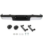 Rear Steel Bumper Assembly For 2009-2013 2014 Ford F150 Truck Chrome