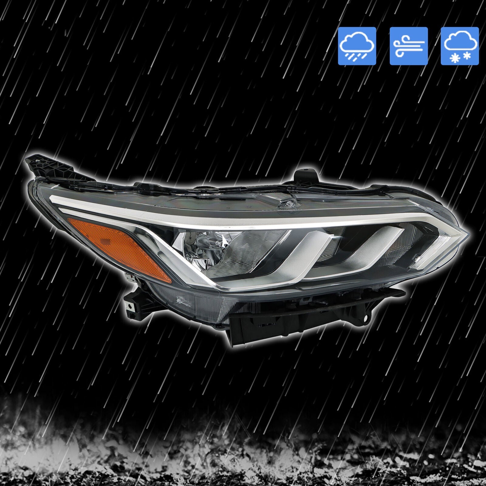 Passenger Right Side Headlight For 2020-2023 Nissan Sentra S/SV Halogen