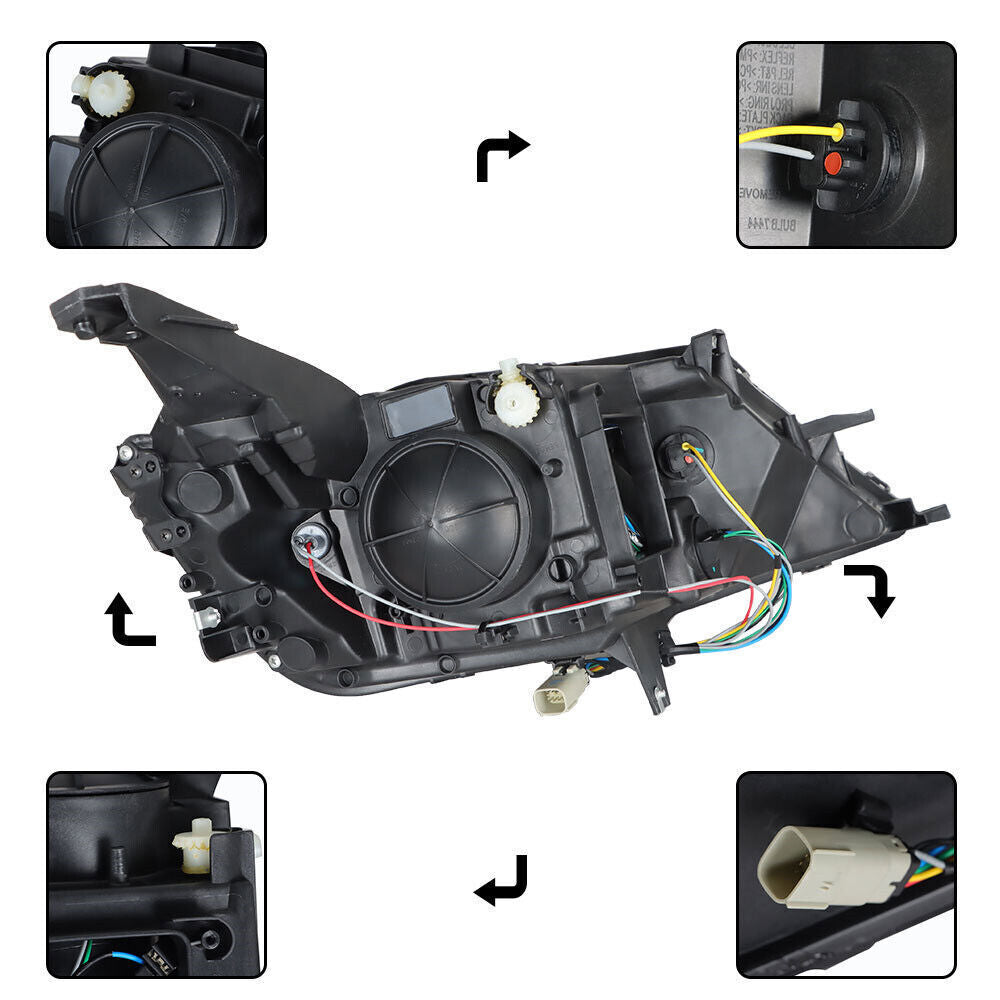 Left Headlight For 2015-20 Chevy Impala HID/Xenon Projector Black Clear