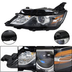 Left Headlight For 2015-20 Chevy Impala HID/Xenon Projector Black Clear