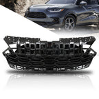 Front Upper Bumper Grille Gloss Black For 2023-2024 Honda HRV Honeycomb
