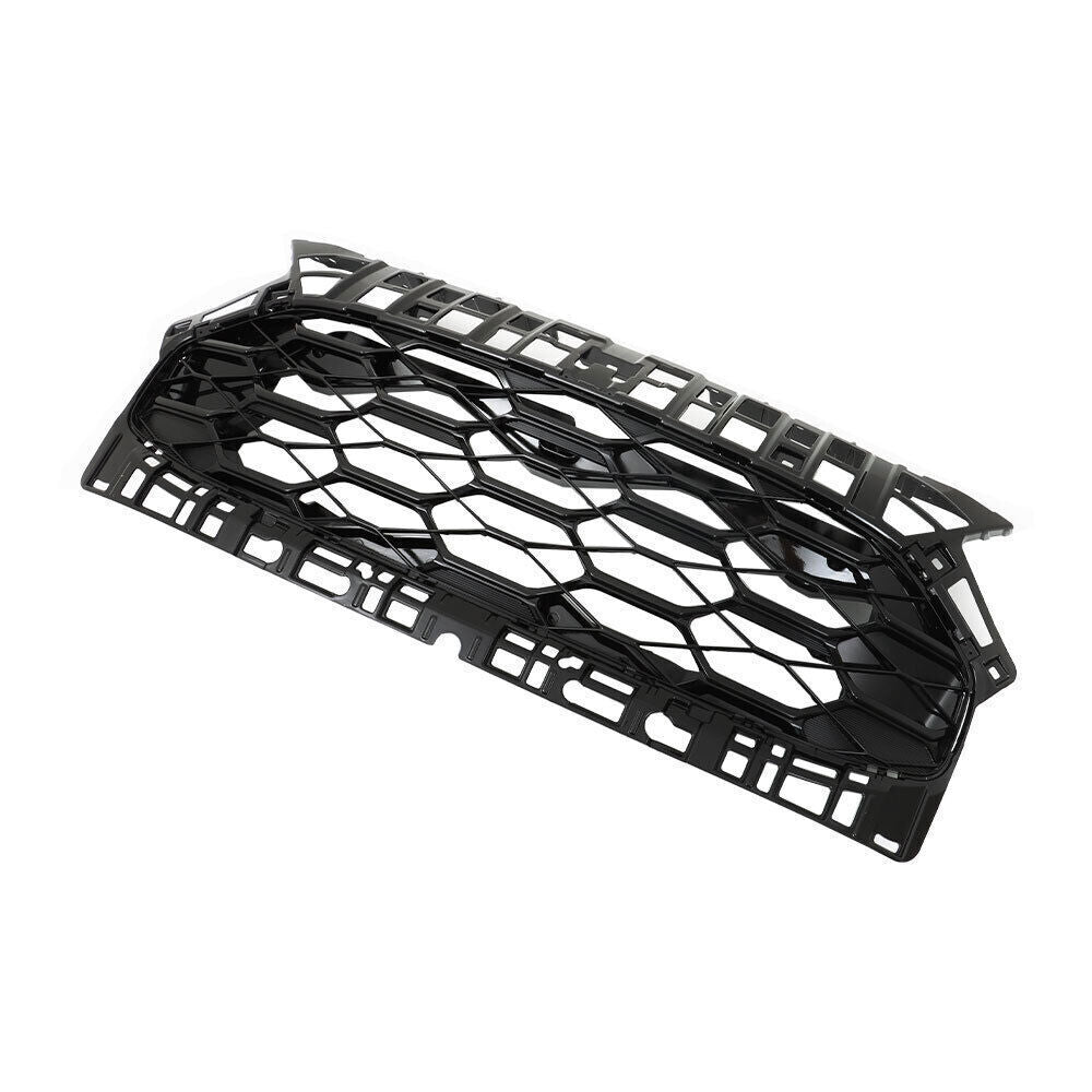 Front Upper Bumper Grille Gloss Black For 2023-2024 Honda HRV Honeycomb