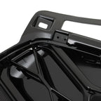 Front Upper Bumper Grille Gloss Black For 2023-2024 Honda HRV Honeycomb