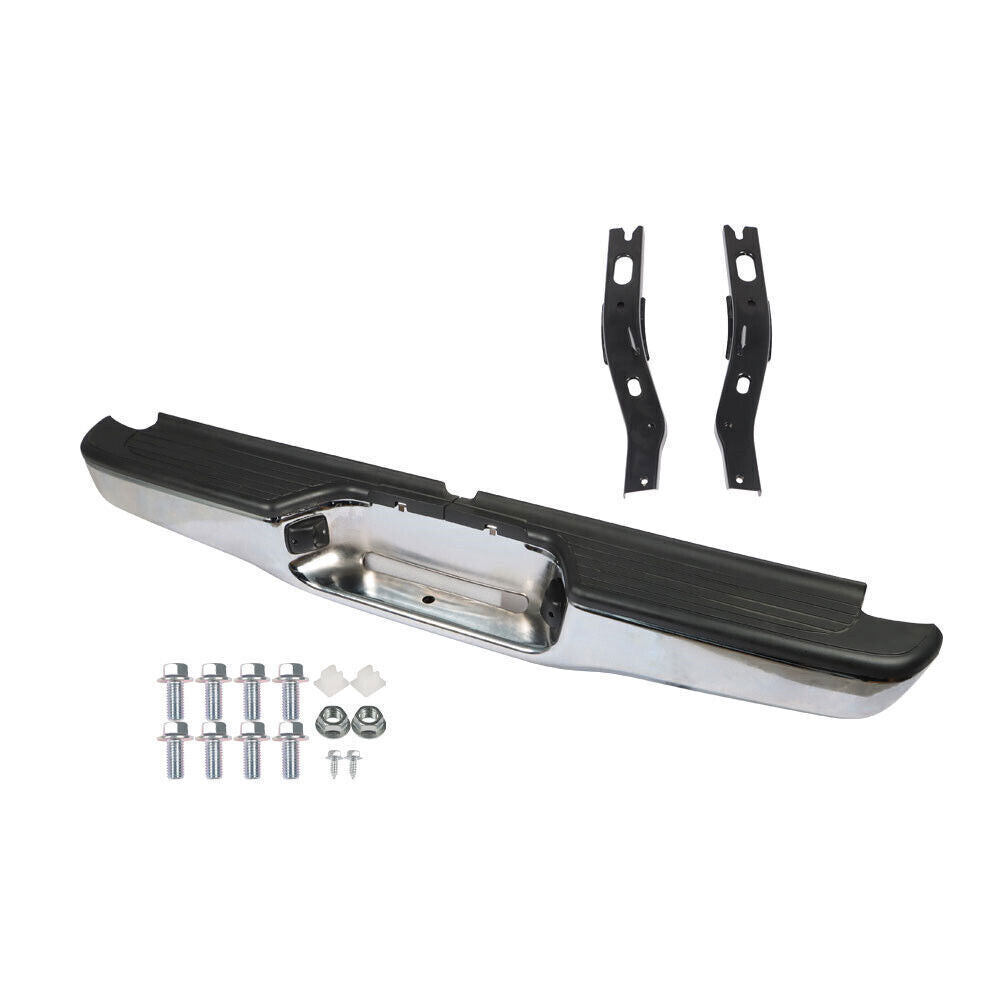 Steel Rear Step Bumper Face Bar Chrome For 95-04 Toyota Tacoma TO1102215