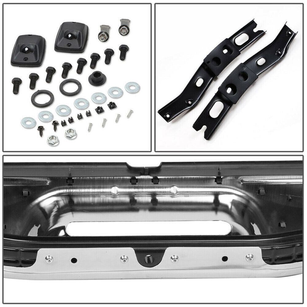 Steel Rear Step Bumper Face Bar Chrome For 95-04 Toyota Tacoma TO1102215