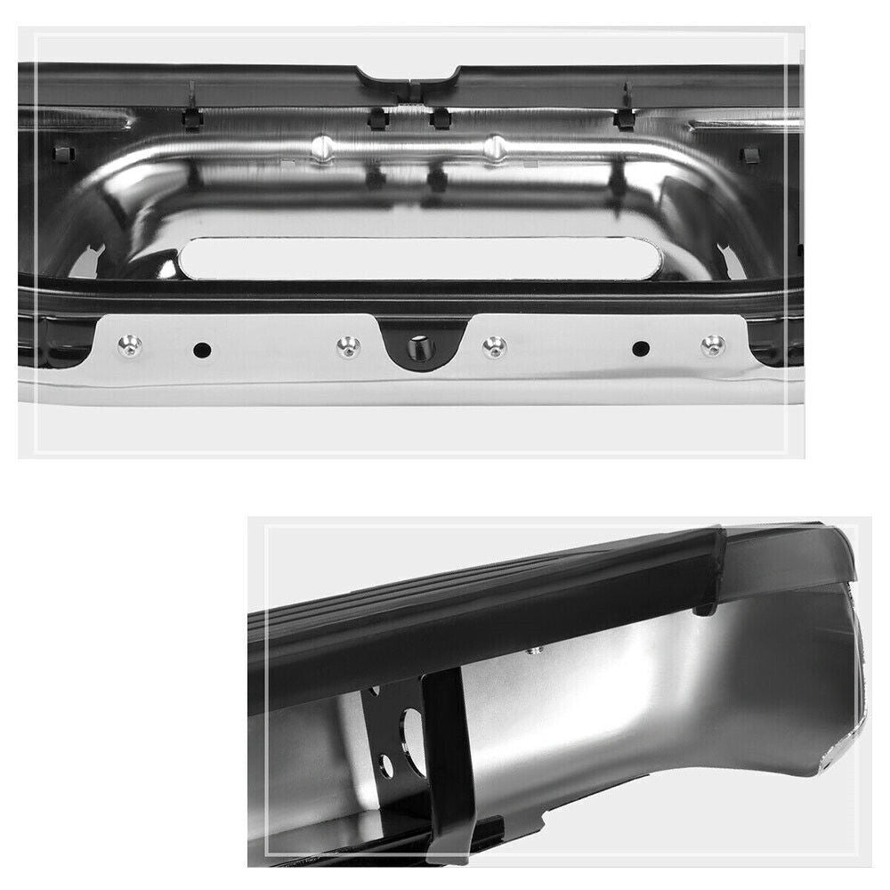 Steel Rear Step Bumper Face Bar Chrome For 95-04 Toyota Tacoma TO1102215