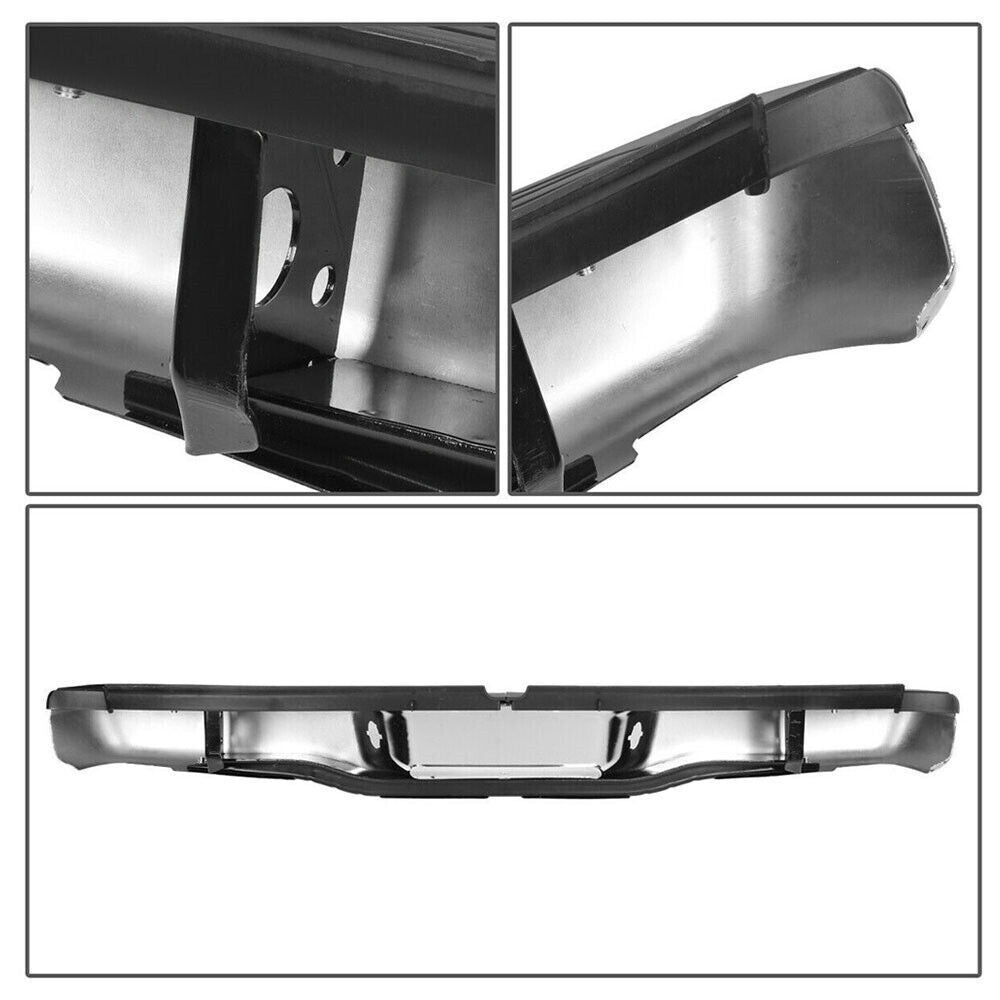Steel Rear Step Bumper Face Bar Chrome For 95-04 Toyota Tacoma TO1102215