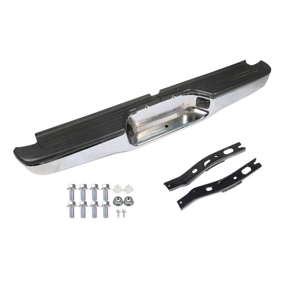Steel Rear Step Bumper Face Bar Chrome For 95-04 Toyota Tacoma TO1102215