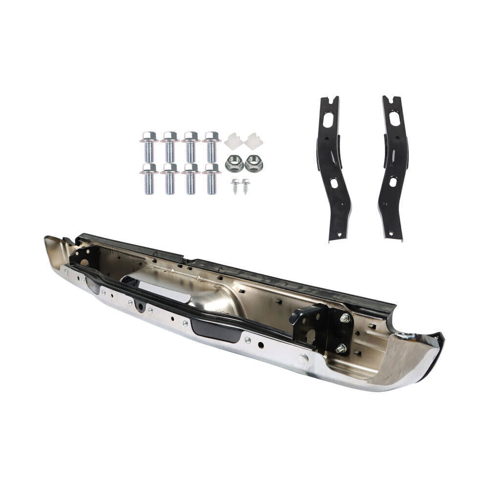 Steel Rear Step Bumper Face Bar Chrome For 95-04 Toyota Tacoma TO1102215