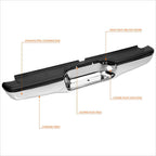 Steel Rear Step Bumper Face Bar Chrome For 95-04 Toyota Tacoma TO1102215